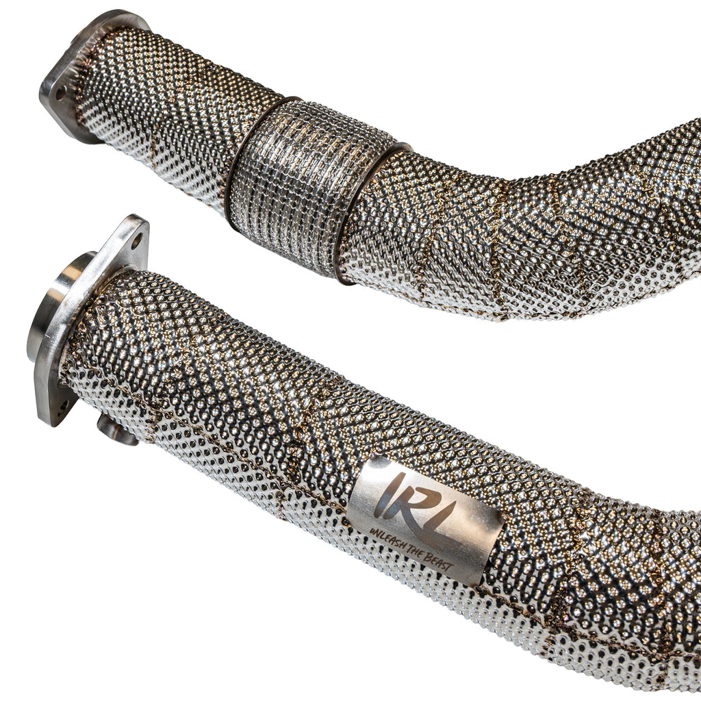IRL G8X MaxFlow Resonated Race Downpipes – BMW M3 / M4 (G80/G82) + M2 (G87)
