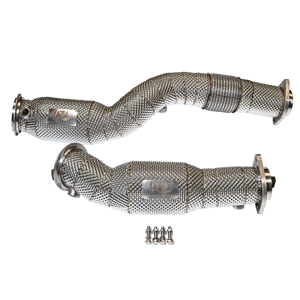 IRL G8X MaxFlow Resonated Race Downpipes – BMW M3 / M4 (G80/G82) + M2 (G87)