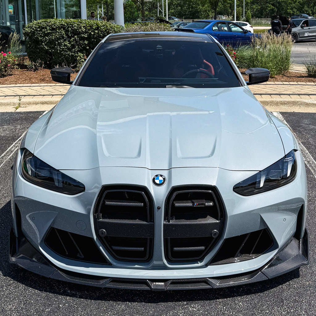 SOOQOO V1 BMW G8x M3 M4 Front Lip In Prepreg Carbon Fiber T-321