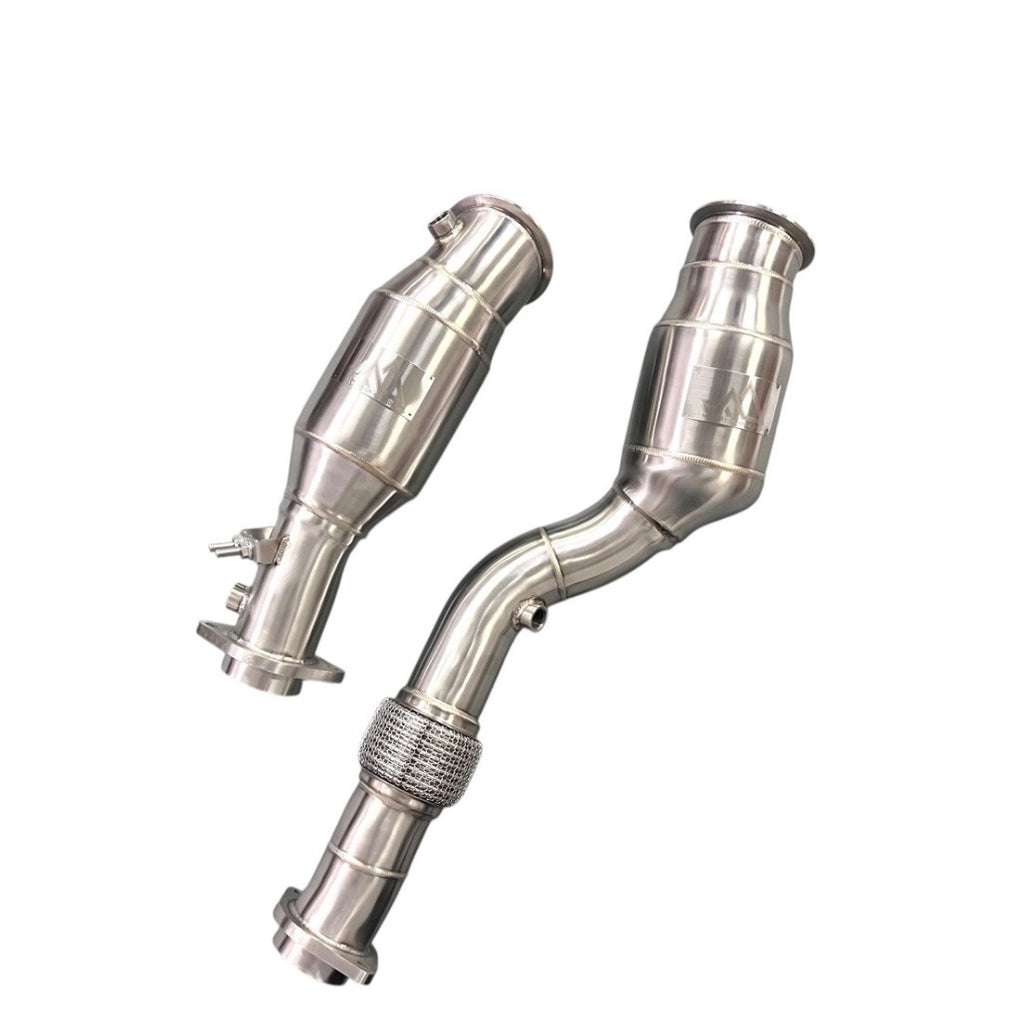 MAD BMW S58 Catted 300 CEL Downpipes M2 M3 M4 G87 G80 G82 G83 W/ No CEL Guarantee & Flex Section