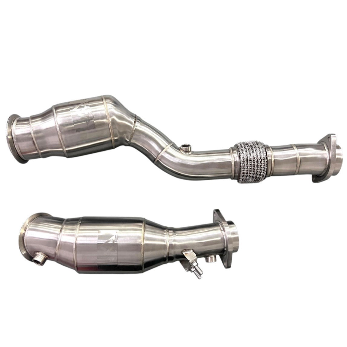 MAD BMW S58 Catted 300 CEL Downpipes M2 M3 M4 G87 G80 G82 G83 W/ No CEL Guarantee & Flex Section