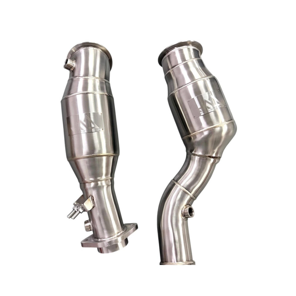 MAD BMW S58 Catted 300 CEL Downpipes M2 M3 M4 G87 G80 G82 G83 W/ No CEL Guarantee & Flex Section