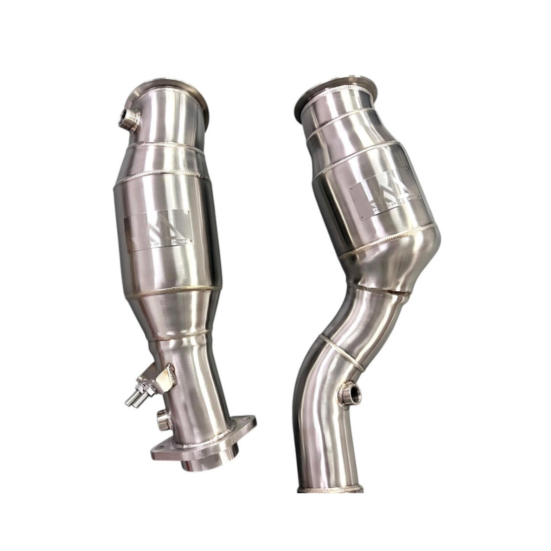 MAD BMW S58 Catted 300 CEL Downpipes M2 M3 M4 G87 G80 G82 G83 W/ No CEL Guarantee & Flex Section