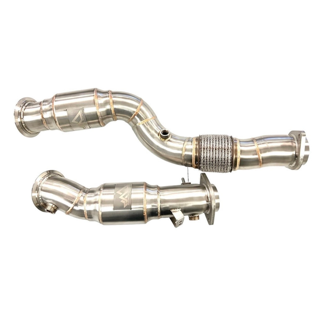 MAD G8X S58 Resonated Downpipes – BMW M3 / M4 (G80/G82) + M2 (G87)