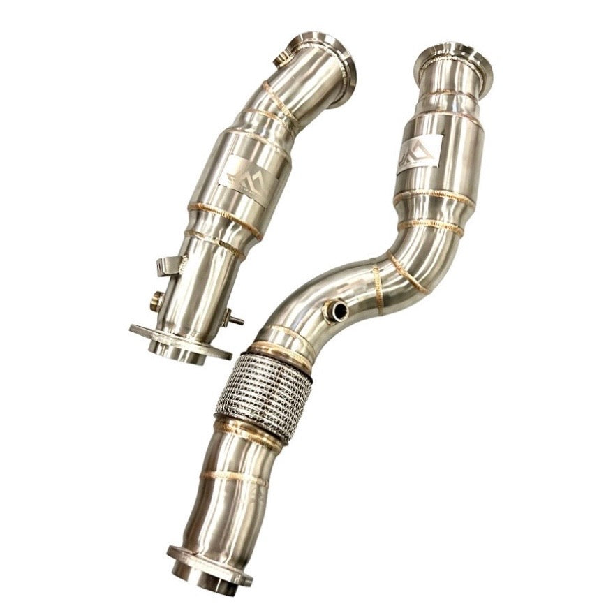 MAD G8X S58 Resonated Downpipes – BMW M3 / M4 (G80/G82) + M2 (G87)