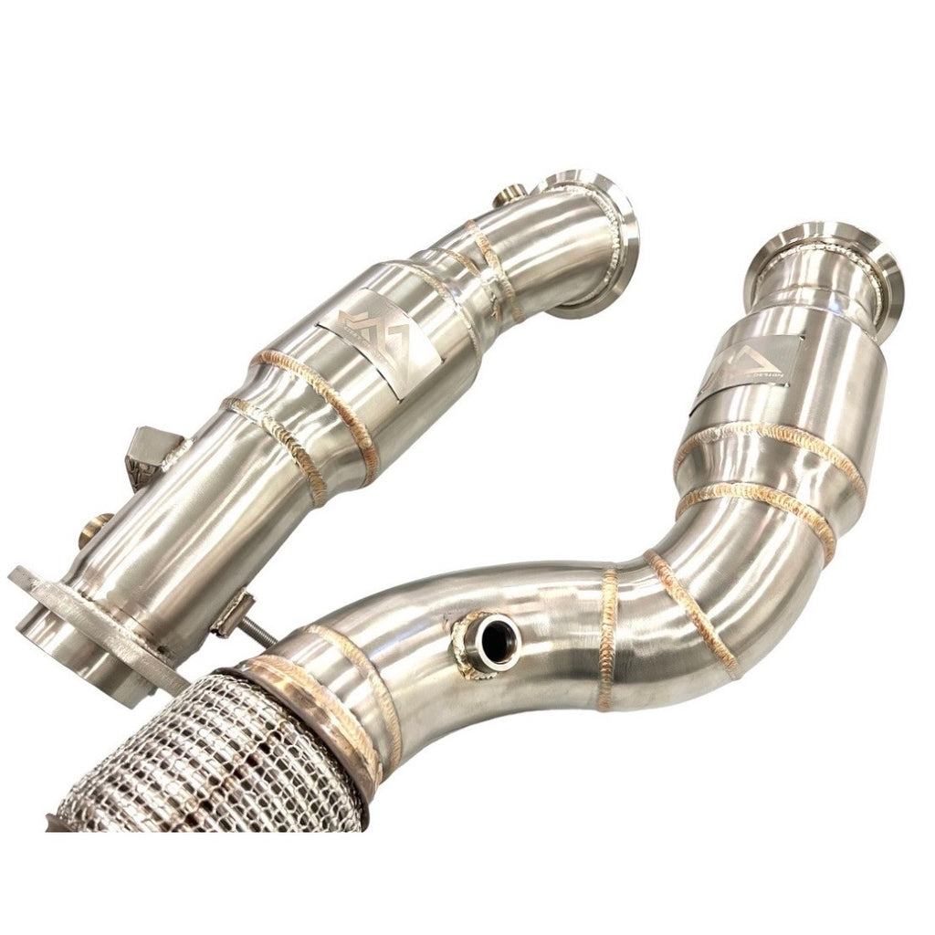 MAD G8X S58 Resonated Downpipes – BMW M3 / M4 (G80/G82) + M2 (G87)