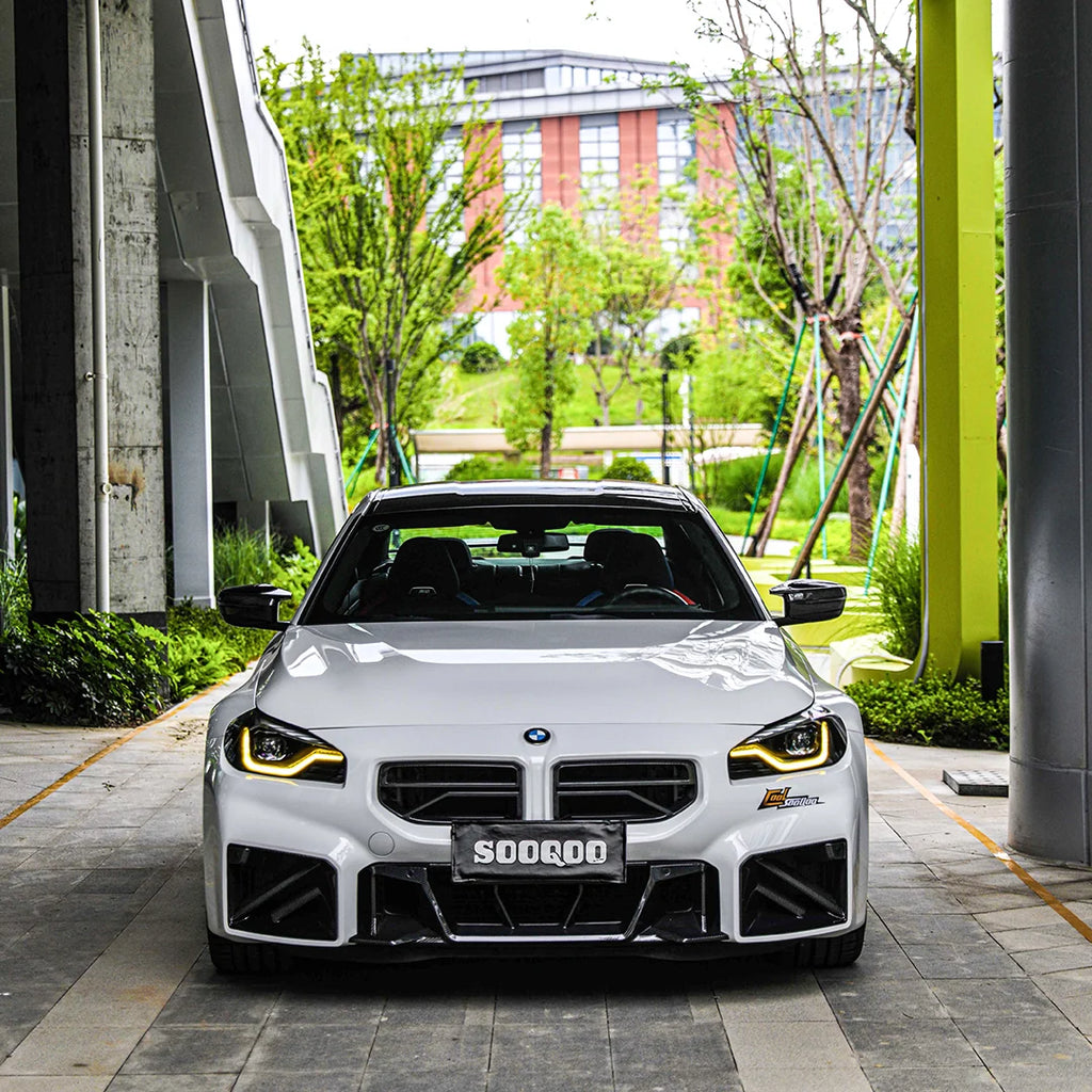 SOOQOO V2 BMW M2 G87 Front Grille In Prepreg Carbon Fiber (T-405)