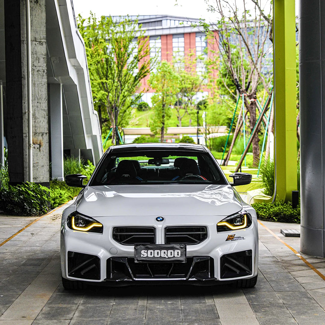 SOOQOO V2 BMW M2 G87 Front Grille In Prepreg Carbon Fiber (T-405)