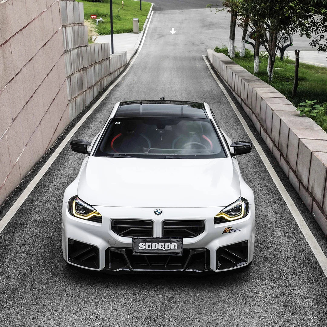 SOOQOO V2 BMW M2 G87 Front Grille In Prepreg Carbon Fiber (T-405)
