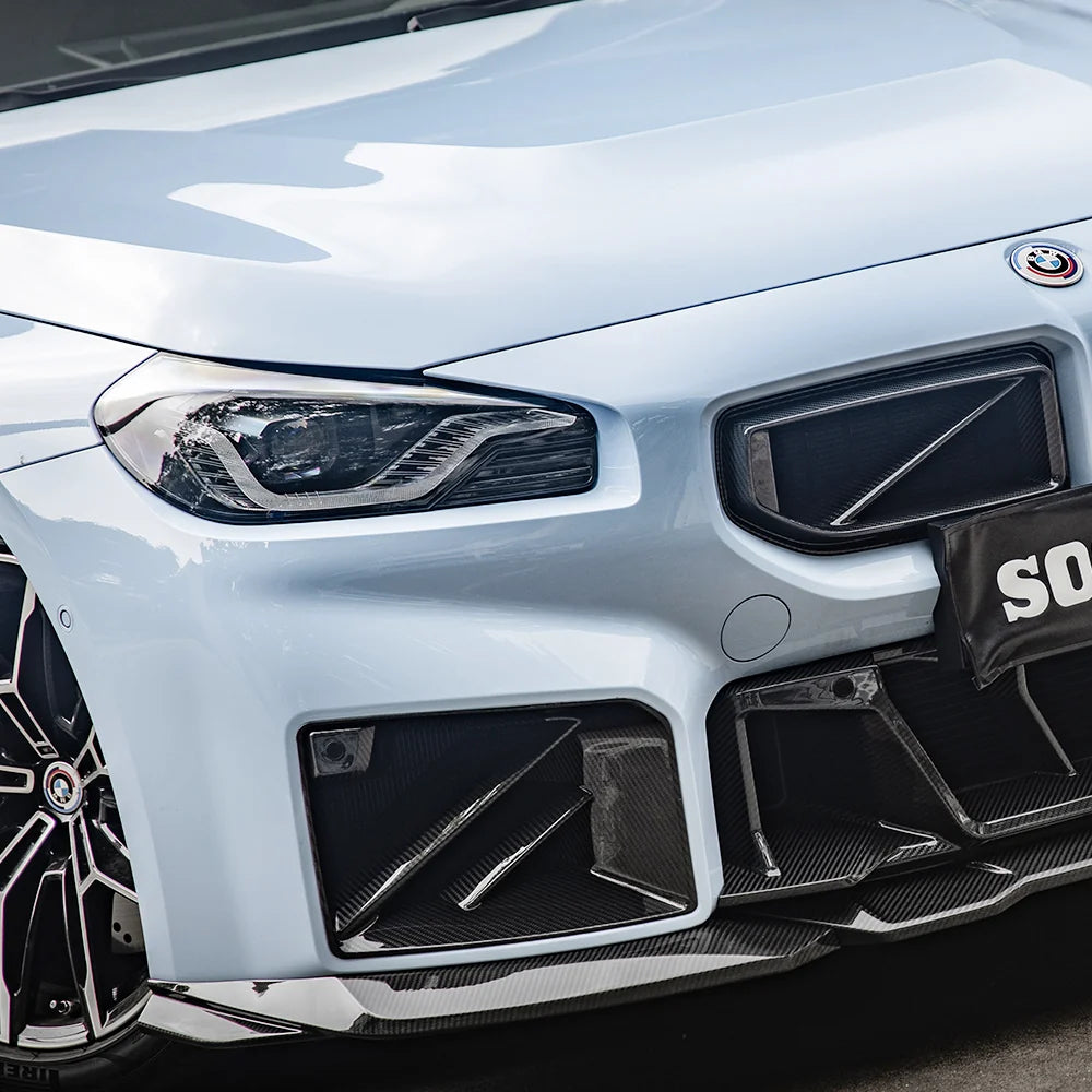 SOOQOO BMW M2 G87 Air Inlets In Prepreg Carbon Fiber (T-337)