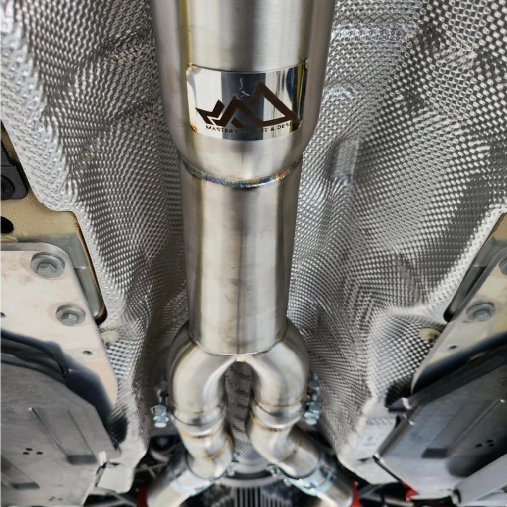 MAD BMW G8x M3 M4 S58 Resonated Single Midpipe (Brace Included)