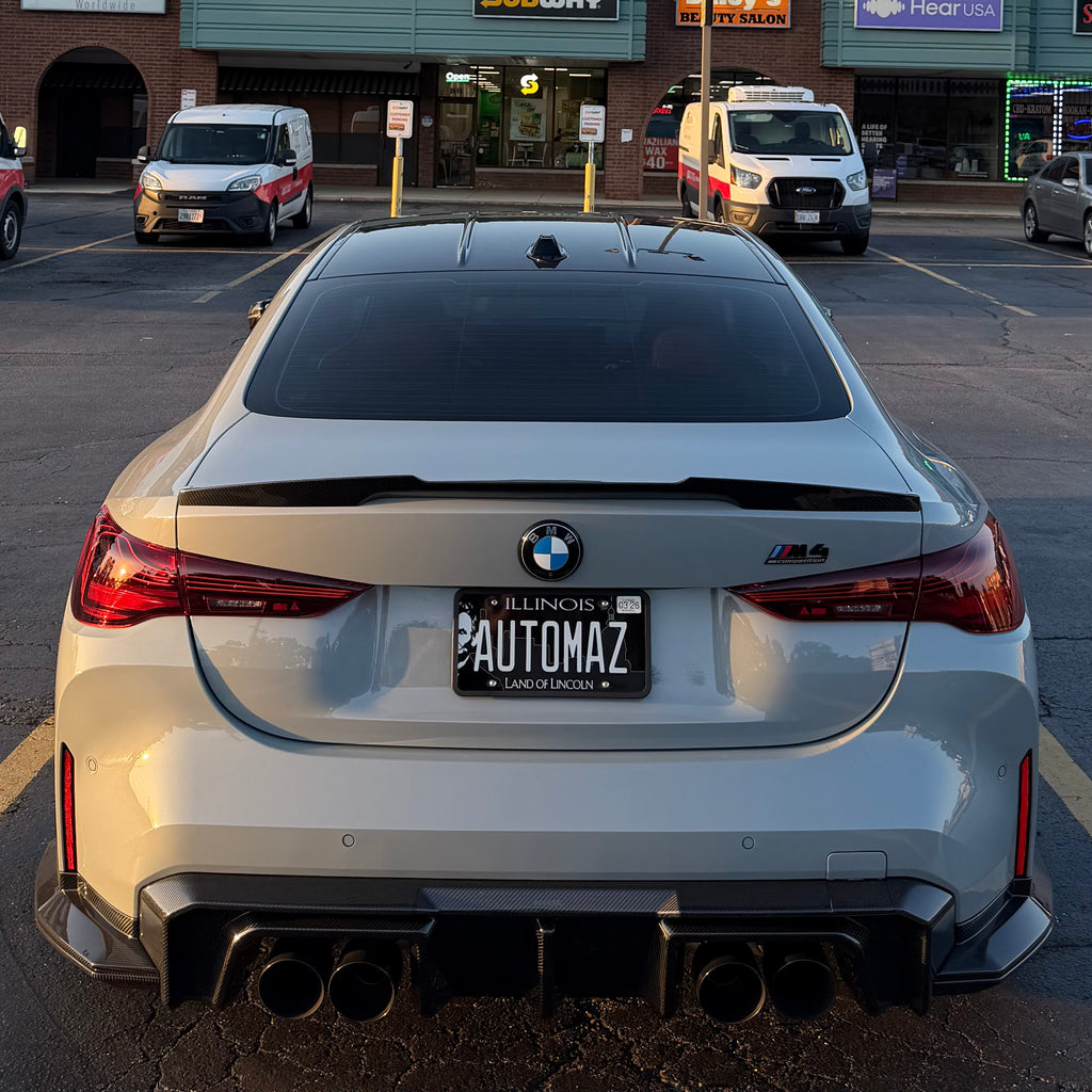 SOOQOO V2 BMW M4 G82 G83 Rear Diffuser In Prepreg Carbon Fiber T-519A & T-518