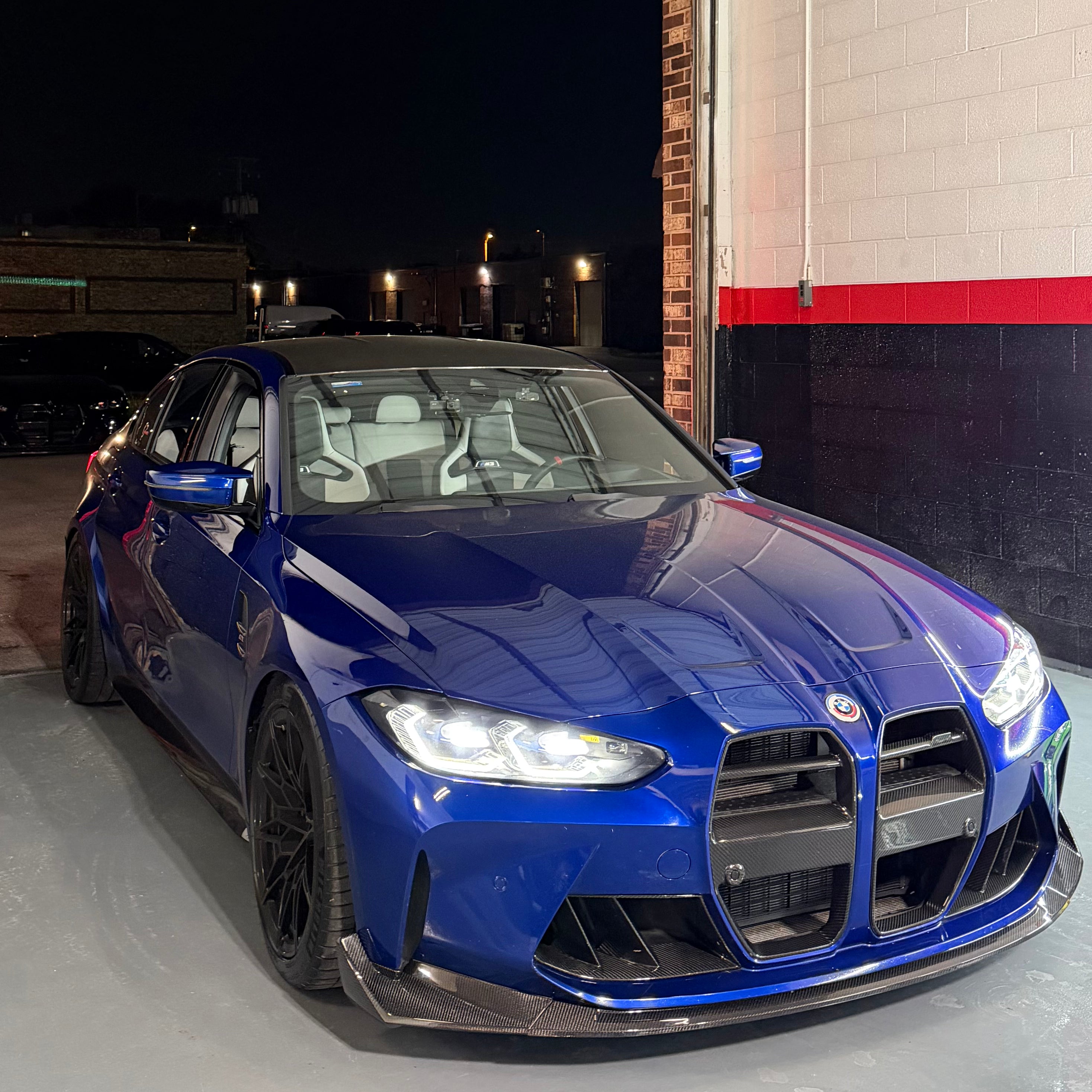 BMW M3 G80 M4 G82 Dry Carbon V Style Grille (One Piece)