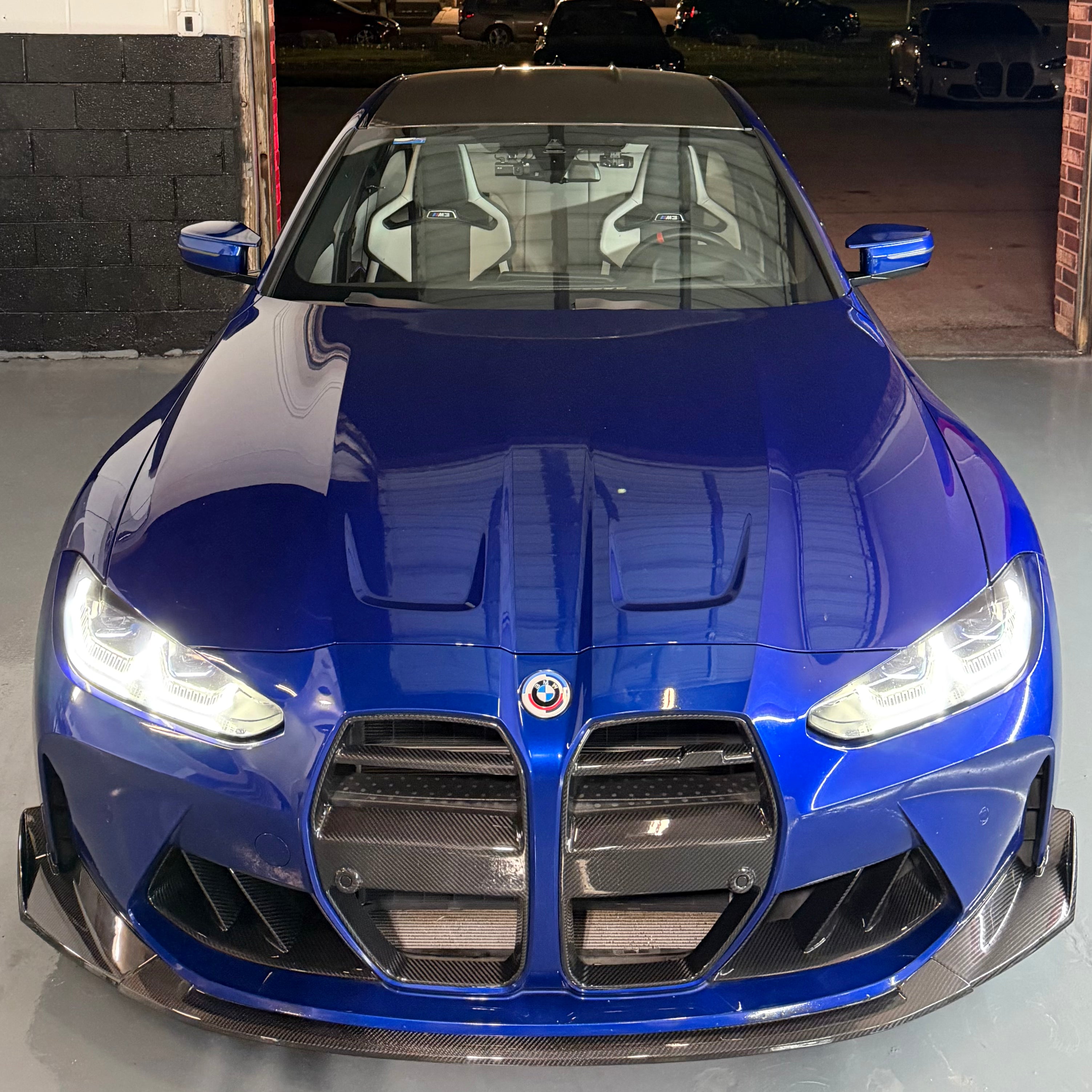 BMW M3 G80 M4 G82 Dry Carbon V Style Grille (One Piece)