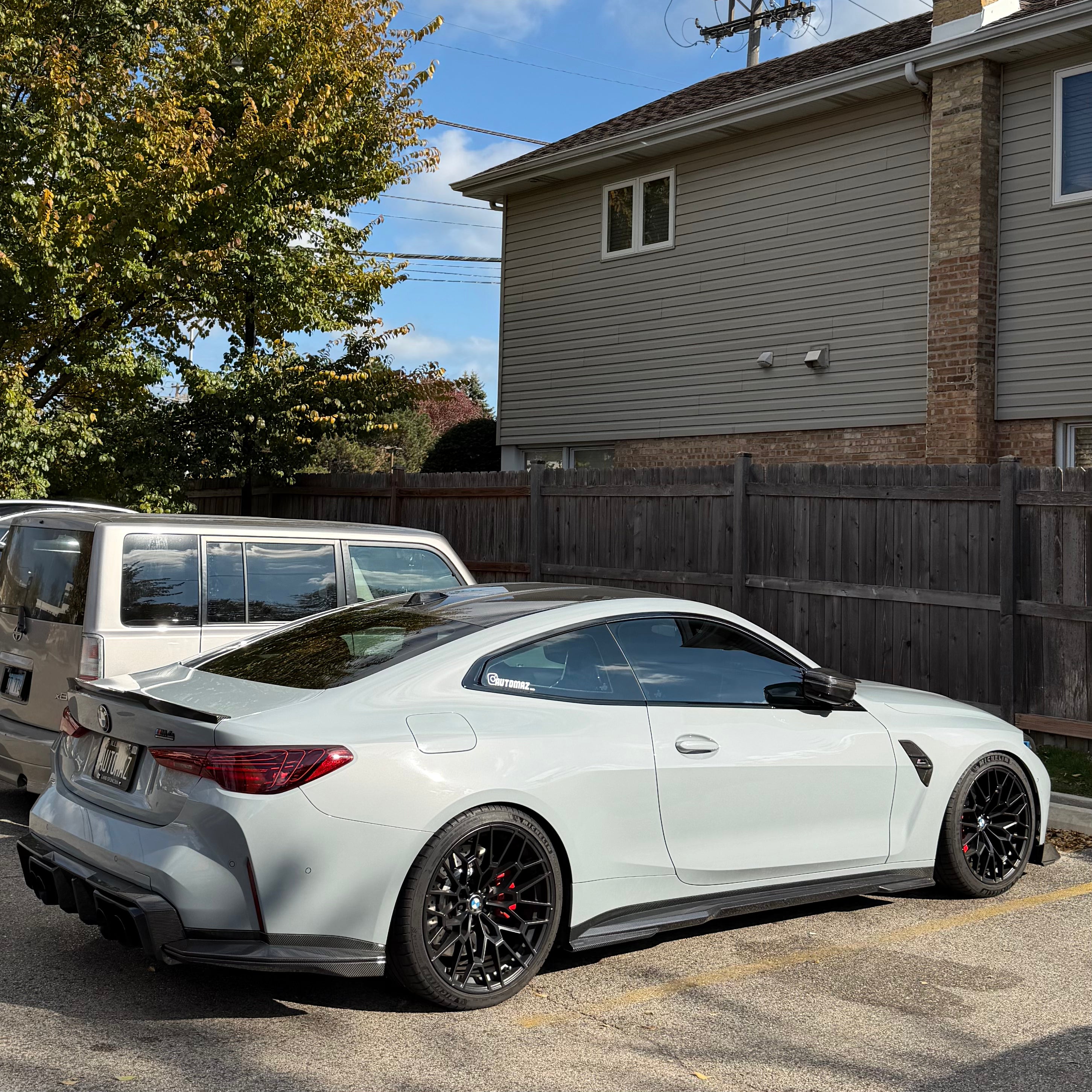 SOOQOO BMW M4 G82 Side Skirt In Prepreg Carbon Fiber T-325