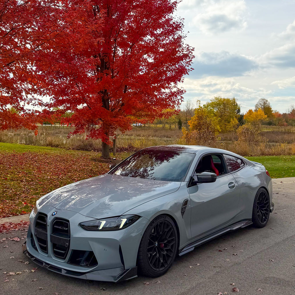 SOOQOO BMW M4 G82 Side Skirt In Prepreg Carbon Fiber T-325