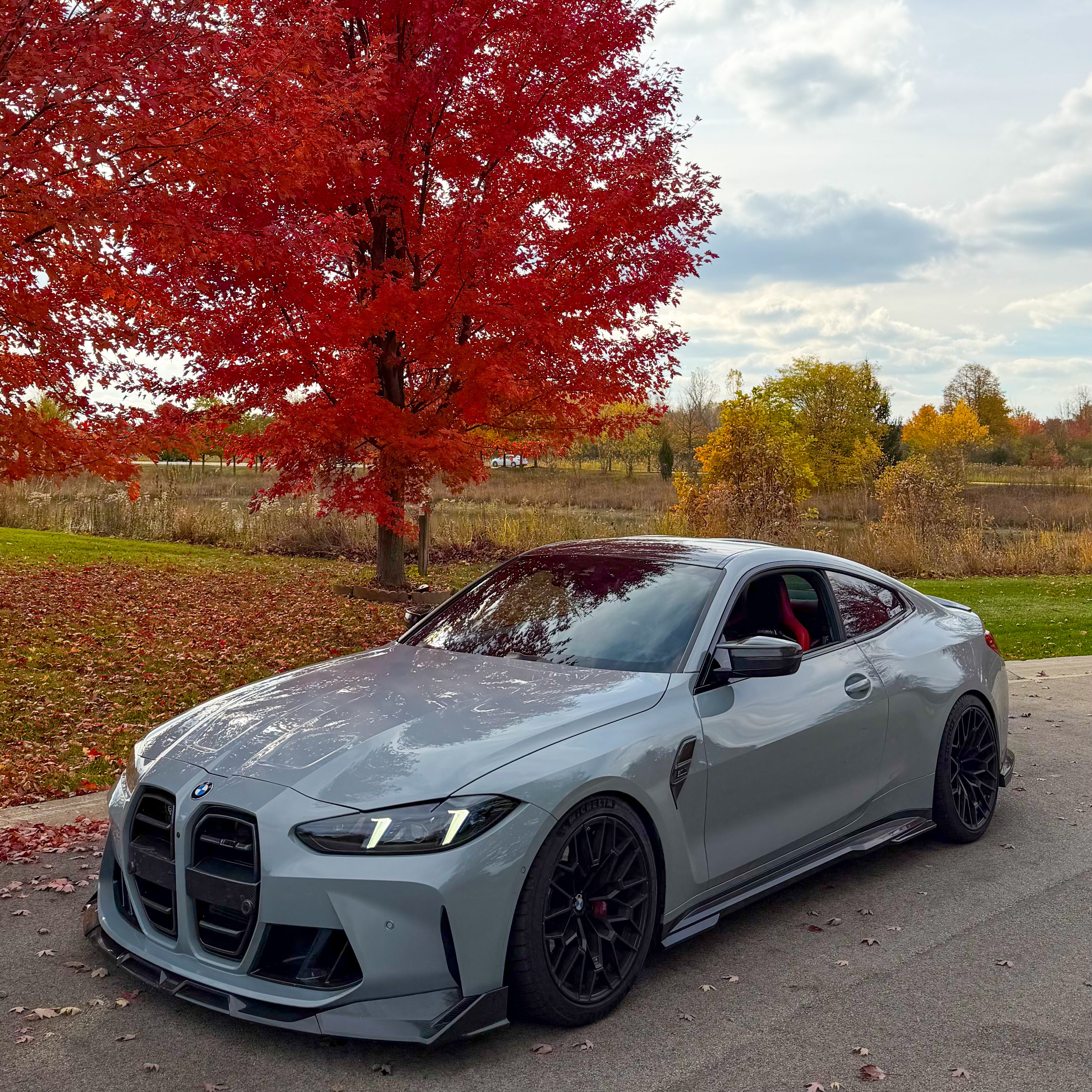 SOOQOO BMW M4 G82 Side Skirt In Prepreg Carbon Fiber T-325