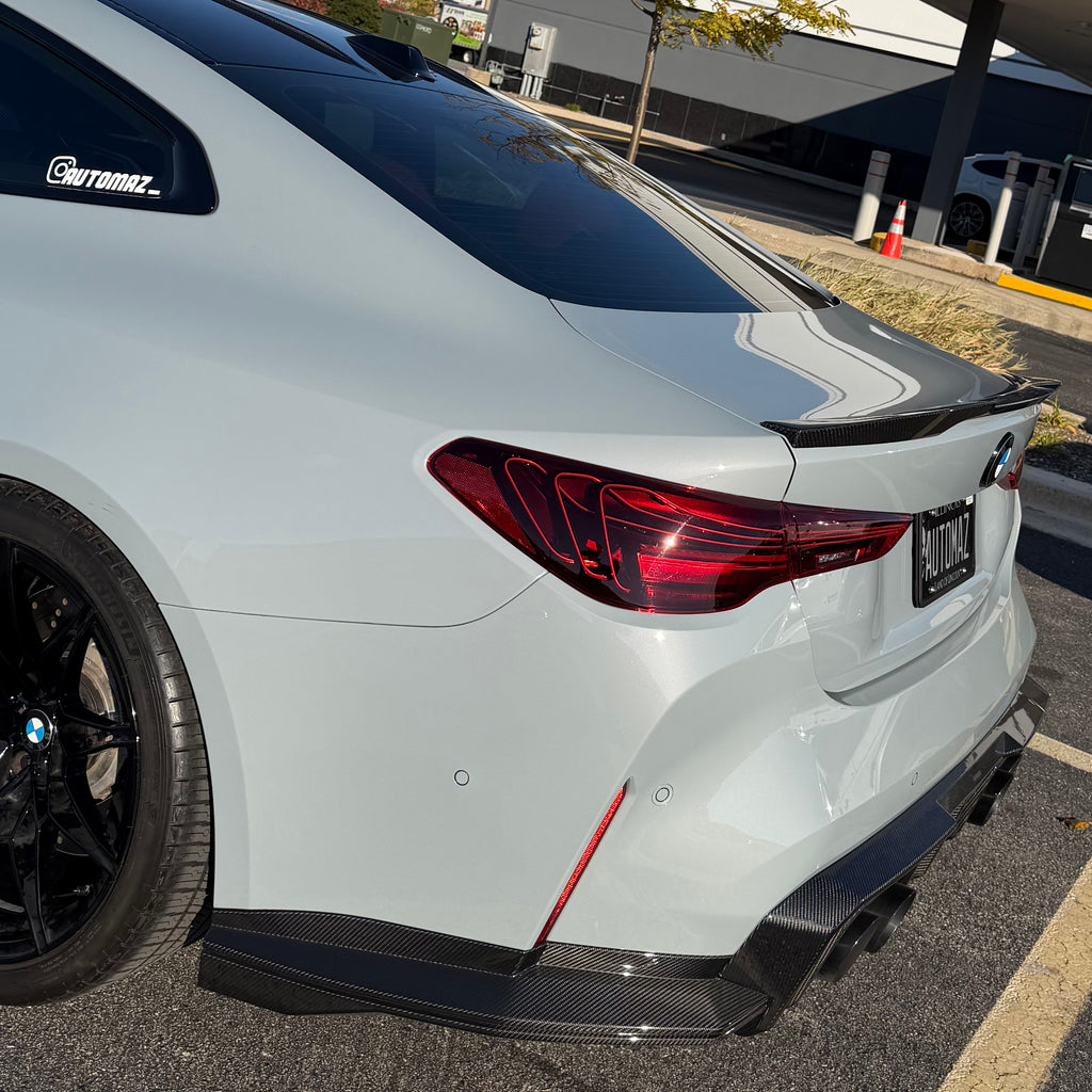 SOOQOO V2 BMW M4 G82 G83 Rear Diffuser In Prepreg Carbon Fiber T-519A & T-518