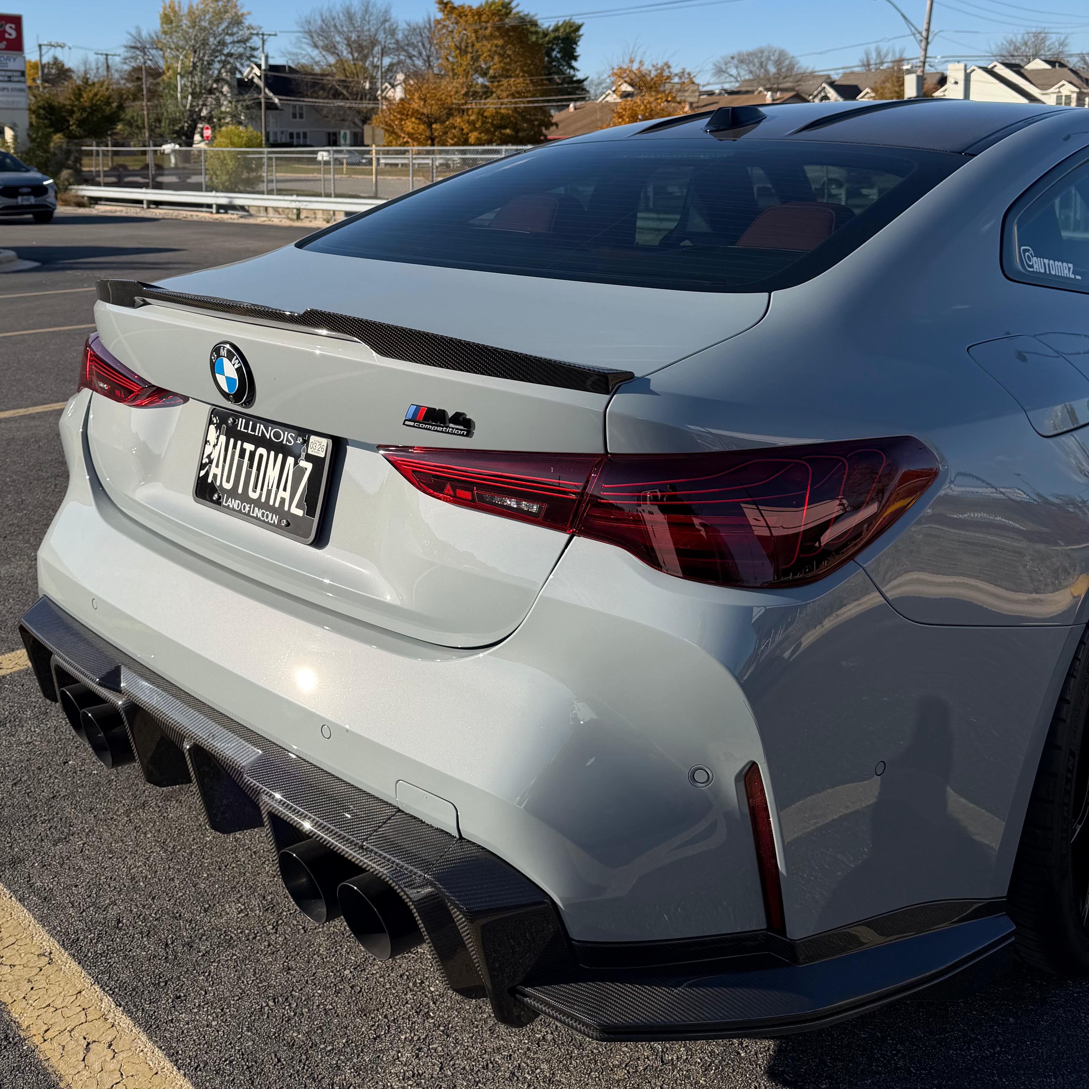 SOOQOO V2 BMW M4 G82 G83 Rear Diffuser In Prepreg Carbon Fiber T-519A & T-518