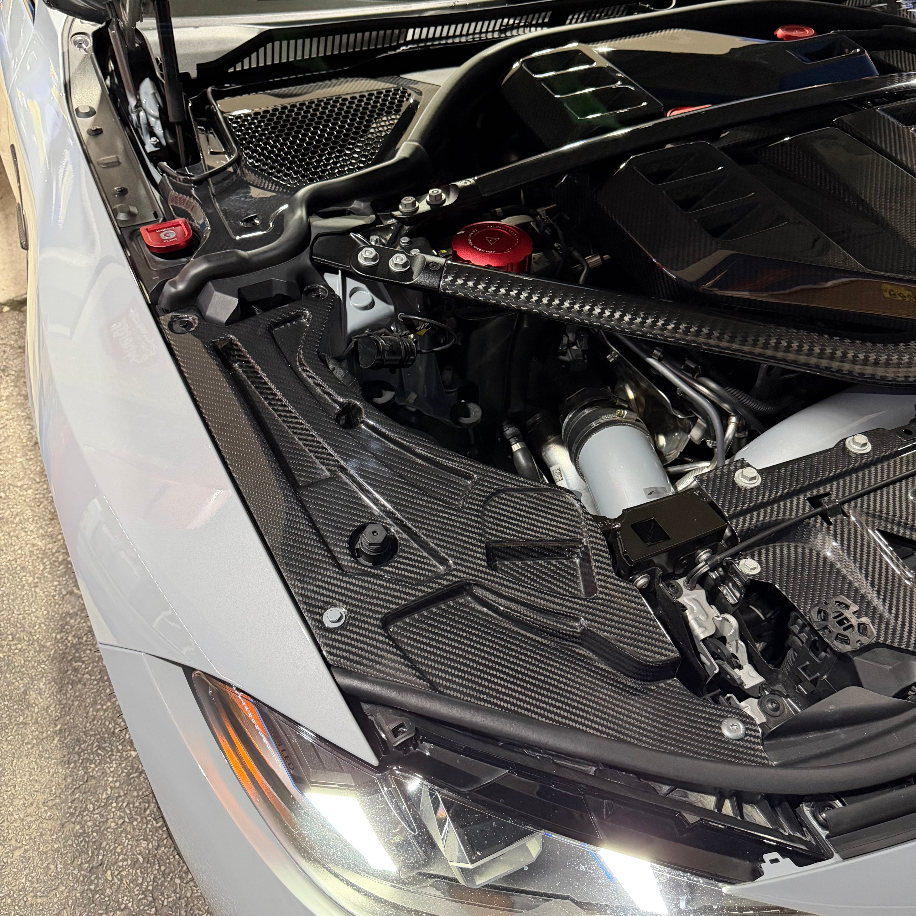 G8X Dry Carbon Fiber Headlight Covers
