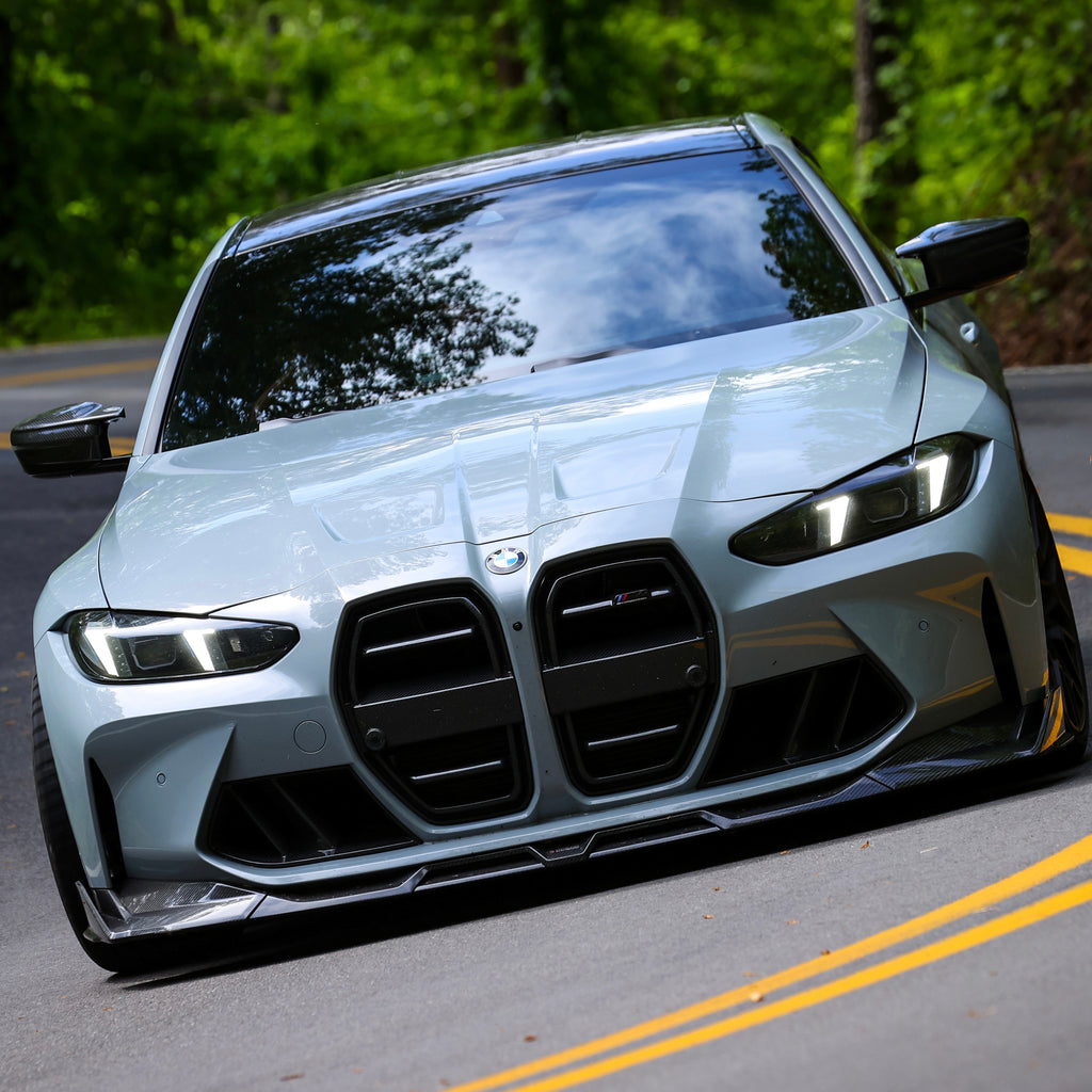 SOOQOO V1 BMW G8x M3 M4 Front Lip In Prepreg Carbon Fiber T-321