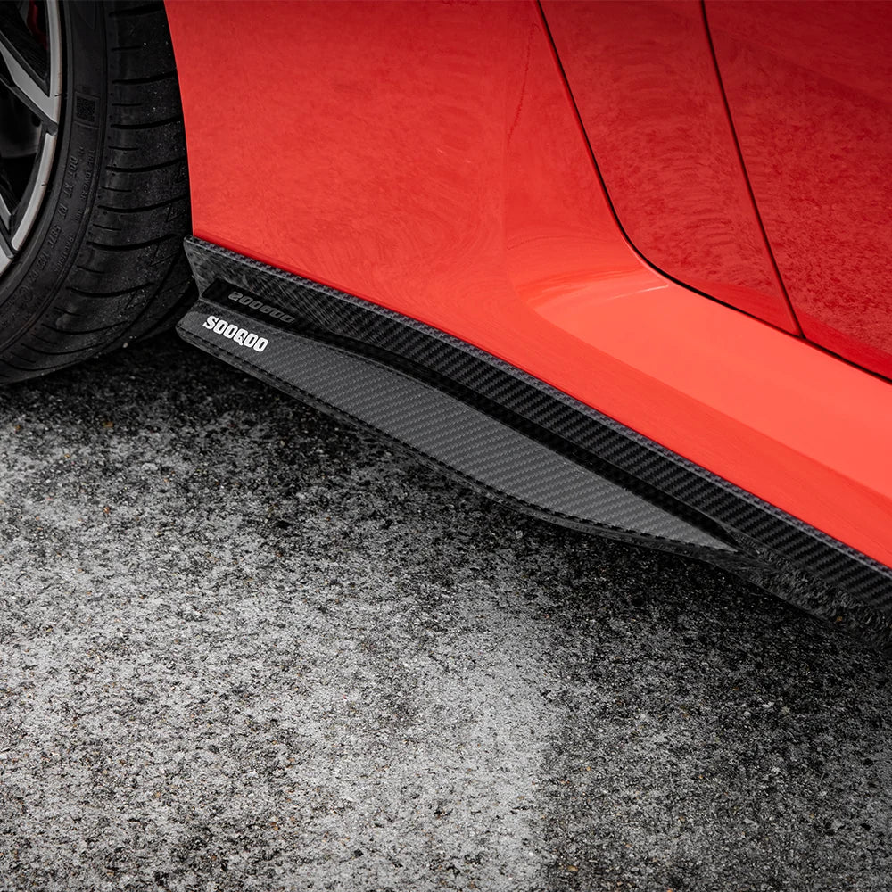 SOOQOO BMW M2 G87 Side Skirt In Prepreg Carbon Fiber T-335