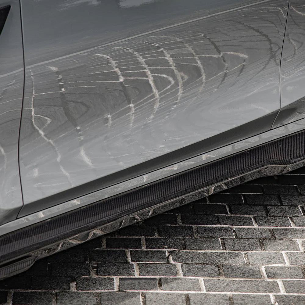 SOOQOO BMW M3 G80 Side Skirt In Prepreg Carbon Fiber T-322