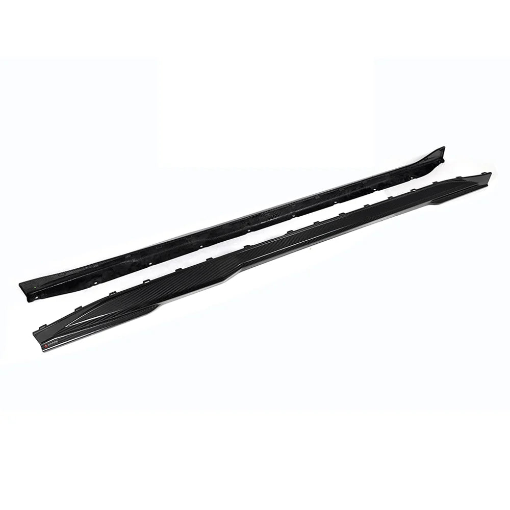 SOOQOO BMW M3 G80 Side Skirt In Prepreg Carbon Fiber T-322