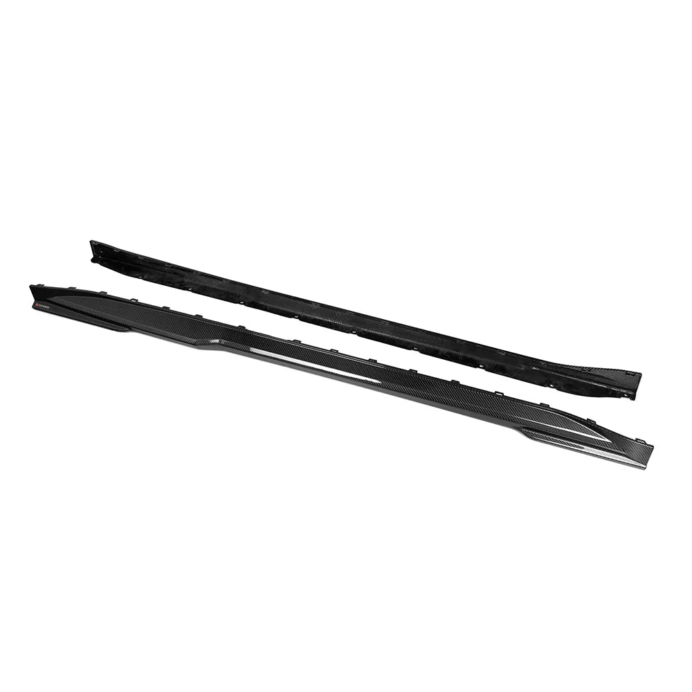 SOOQOO BMW M3 G80 Side Skirt In Prepreg Carbon Fiber T-322