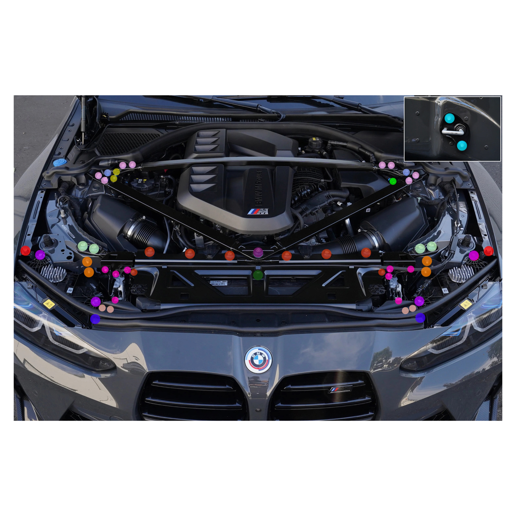 Downstar BMW G8X M2/M3/M4 Deluxe Dress Up Hardware Kit (G80/G81/G82/G87)