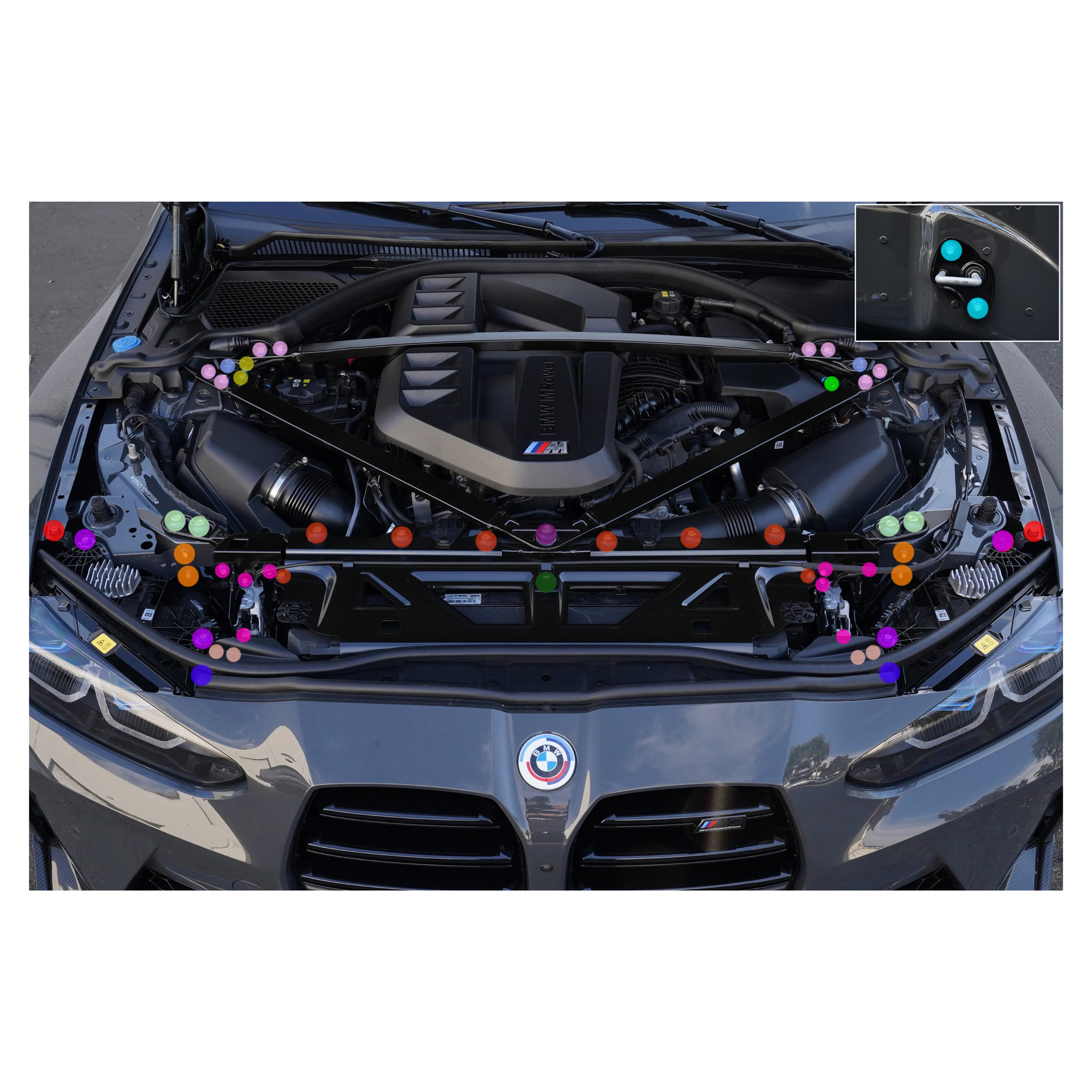 Downstar BMW G8X M2/M3/M4 Deluxe Dress Up Hardware Kit (G80/G81/G82/G87)