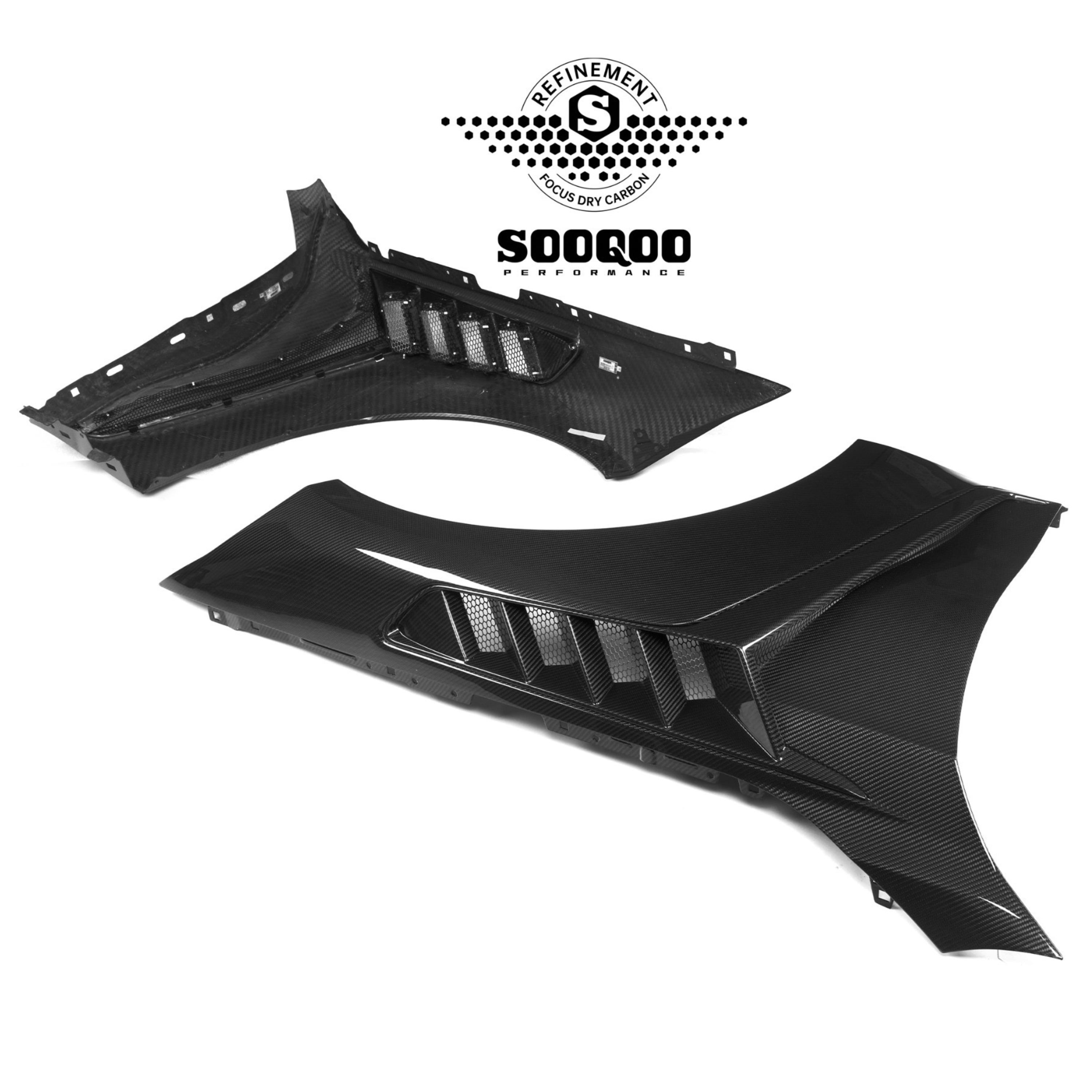 SOOQOO BMW M3 G80 Side Fenders In Prepreg Carbon Fiber