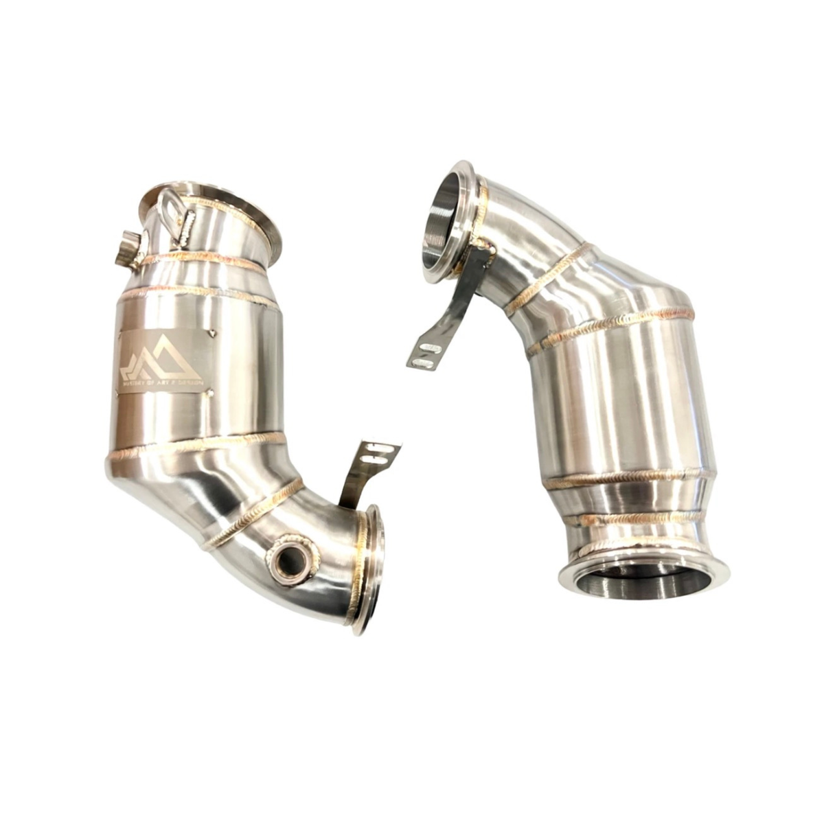 MAD F9X S63R 200 CEL Catted Primary Downpipes – BMW M5 / M8 (F90/F92)