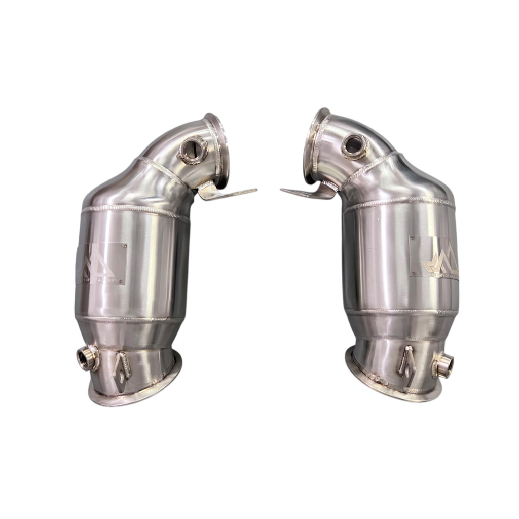 MAD F9X S63R 300 CEL Catted Primary Downpipes (No CEL Guarantee) – BMW M5 / M8 (F90/F92)