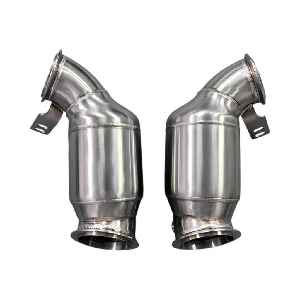 MAD F9X S63R 300 CEL Catted Primary Downpipes (No CEL Guarantee) – BMW M5 / M8 (F90/F92)